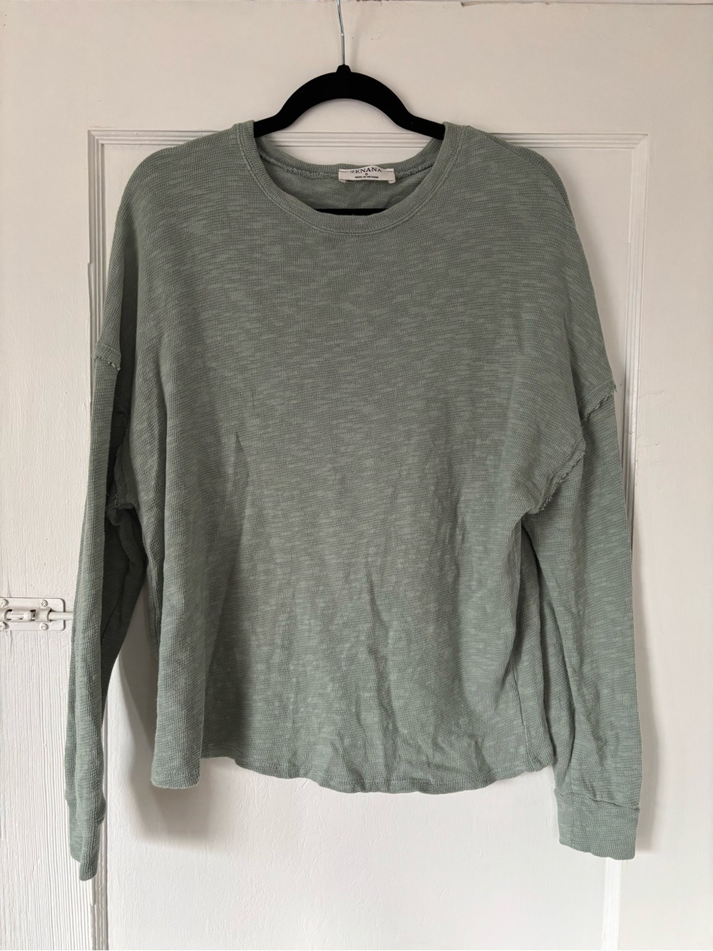 Zenana Outfitters womens Sage Green oversized Crewneck